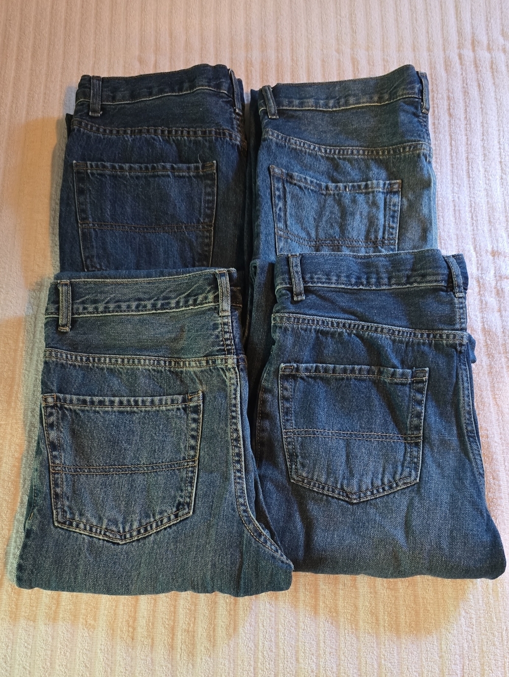 ⭐️Bundle⭐️ Children's Place Boys Bootcut Jeans - Blue Denim Mix, Size 16